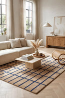 Marimekko Tiiliskivi Bright Blue 132908 Rug — AI styled visualisation