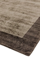 Asiatic Blade Border Choco Mocha Square Rug