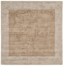 Asiatic Blade Border Putty Champagne Square Rug