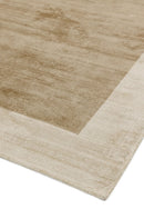 Asiatic Blade Border Putty Champagne Square Rug