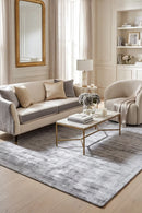 Bliss Grey Rug — AI styled visualisation