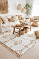 Bodhi Quinton Natural Rug — AI styled visualisation