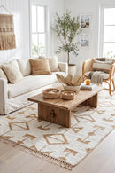 Bodhi Trudy Natural Rug — AI styled visualisation
