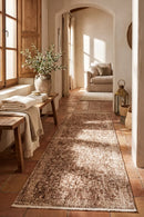 Bodrum Alvin Clay Runner Rug — AI styled visualisation