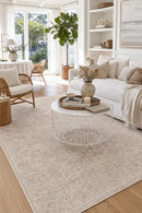 Bodrum Della Natural Rug — AI styled visualisation