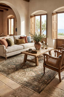 Bodrum Josie Moss Rug — AI styled visualisation