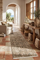 Bodrum Josie Moss Runner Rug — AI styled visualisation