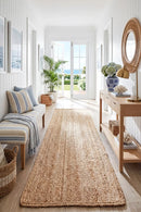 Bondi Natural Runner Rug — AI styled visualisation