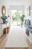 Bondi White Runner Rug — AI styled visualisation
