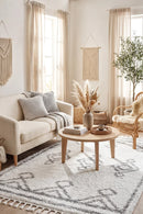 Casablanca Temara White Rug — AI styled visualisation