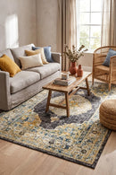 Century 955 Charcoal Rug — AI styled visualisation