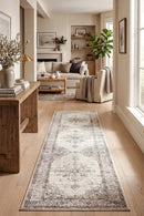 Century 977 Silver Runner Rug — AI styled visualisation