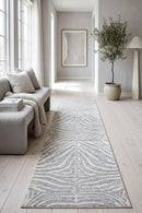 Chrome Savannah Silver Runner Rug — AI styled visualisation