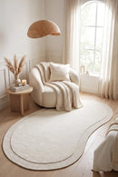 Cleo Milk Rug — AI styled visualisation