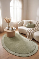 Cleo Moss Rug — AI styled visualisation