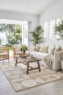 Colorado 14 Beige Rug — AI styled visualisation