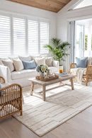 Colorado 19 Cream Rug — AI styled visualisation
