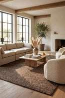 Conscious Loom Embrace Brown Rug — AI styled visualisation