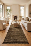 Conscious Loom Kinship Bear Brown Runner Rug — AI styled visualisation