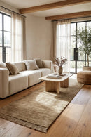 Conscious Loom Kinship Oyster Runner Rug — AI styled visualisation