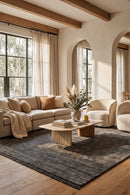 Conscious Loom Kinship Seal Grey Rug — AI styled visualisation