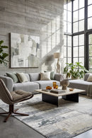 Contemporary Cove Aspera Rug — AI styled visualisation