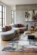 Contemporary Cove Quartz Rug — AI styled visualisation