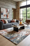 Contemporary Cove Tiger Eye Rug — AI styled visualisation