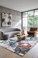 Contemporary Cove Umbra Rug — AI styled visualisation