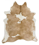 Cowhide-Exquisite Natural Cow Hide Beige White