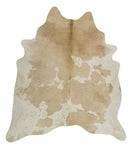 Exquisite Natural Cow Hide Beige White