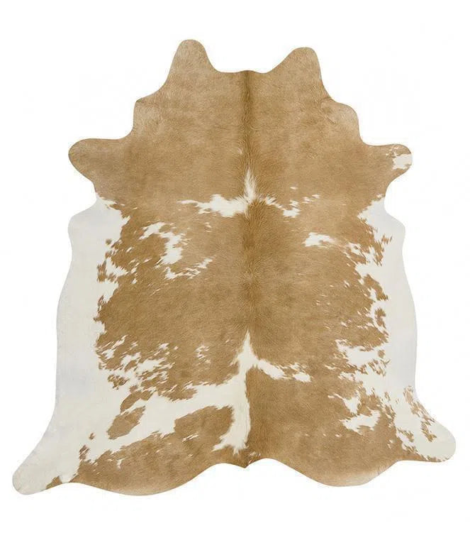 Cowhide-Exquisite Natural Cow Hide Beige White