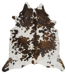 Cowhide-Exquisite Natural Cow Hide Black Tricolor