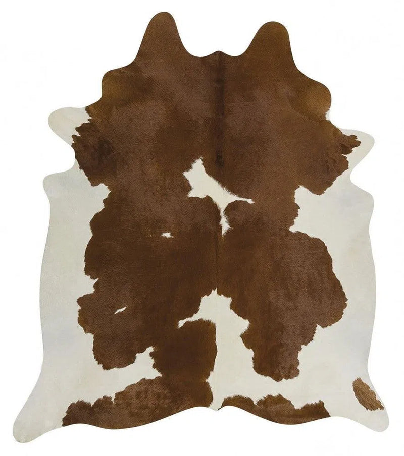 Cowhide-Exquisite Natural Cow Hide Brown White