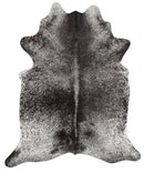 Cowhide-Exquisite Natural Cow Hide Salt & Pepper Black