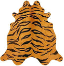 Cowhide-Exquisite Natural Cow Hide Tiger Print