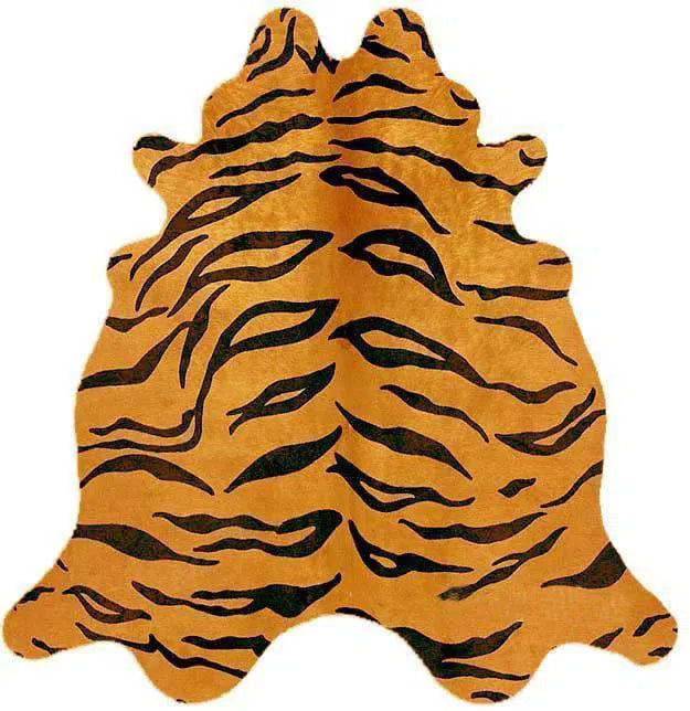 Cowhide-Exquisite Natural Cow Hide Tiger Print