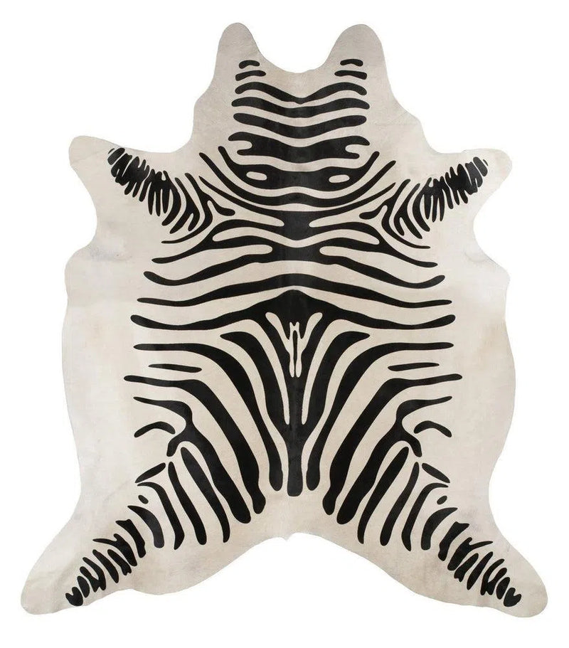 Cowhide-Exquisite Natural Cow Hide Zebra Print