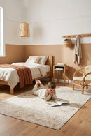 Cushy Enya Natural Rug — AI styled visualisation