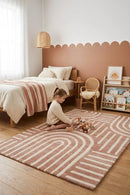 Cushy Taya Brown Rug — AI styled visualisation