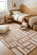 Cushy Wila Brown Rug — AI styled visualisation