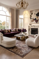 Darren Palmer Heirloom Plum Rug — AI styled visualisation