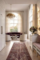 Darren Palmer Heirloom Plum Runner Rug — AI styled visualisation