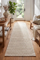 Darren Palmer Sandridge Cream Indoor/Outdoor Runner Rug — styled indoor setting