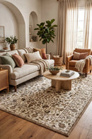 Dhruv Multicoloured Distressed Machine Washable Rug — AI styled visualisation