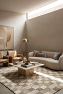 Eclipse 339 Ambrose Chequer Rug — AI styled visualisation