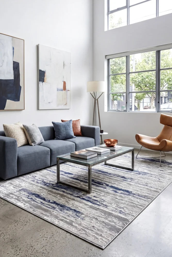 Imola Marina Rug — AI styled visualisation