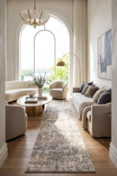 Emma Blomfield Haze Slate Runner Rug — AI styled visualisation