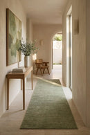 Envy Suri Green Runner Rug — AI styled visualisation