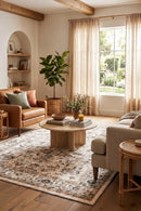 Ersari Multicoloured Distressed Machine Washable Rug — AI styled visualisation